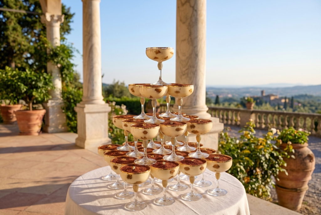 Maggie's Tiramisù Champagne Coupe Tower